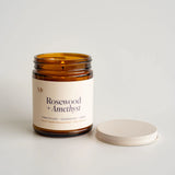 ROSEWOOD & AMETHYST CANDLE