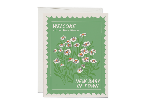 WILD WORLD BABY CARD