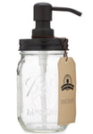 MASON JAR SOAP DISPENSER MATTE BLACK