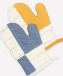 QUILTED PATCH-WORK OVEN MITT