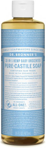 DR. BRONNER'S UNSCENTED CASTILE SOAP