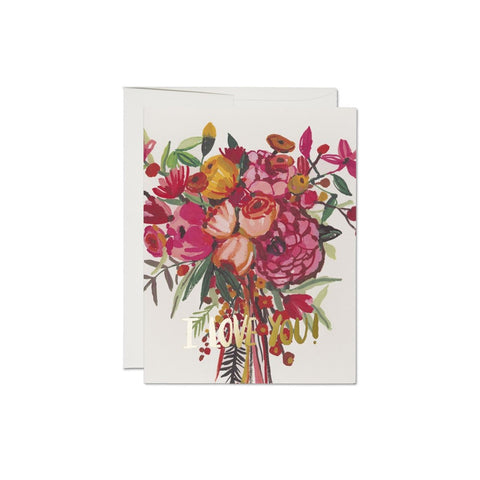 I LOVE YOU BOUQUET CARD