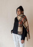 LAMBSWOOL OVERSIZED SCARF STEWART DRESS ANTIQUE TARTAN